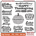 Thanksgiving Sentiments Digital Stamp Set